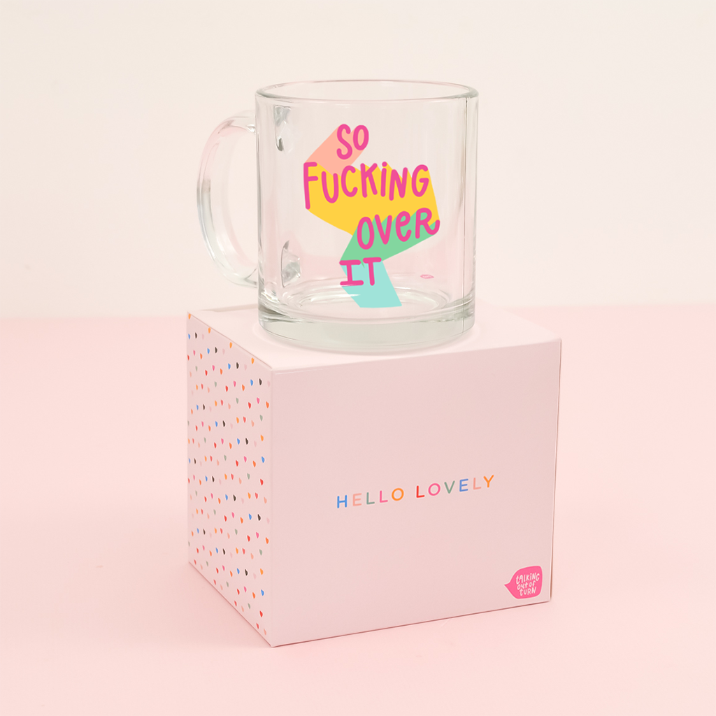 Glass Mug: Exhale The Bullshit