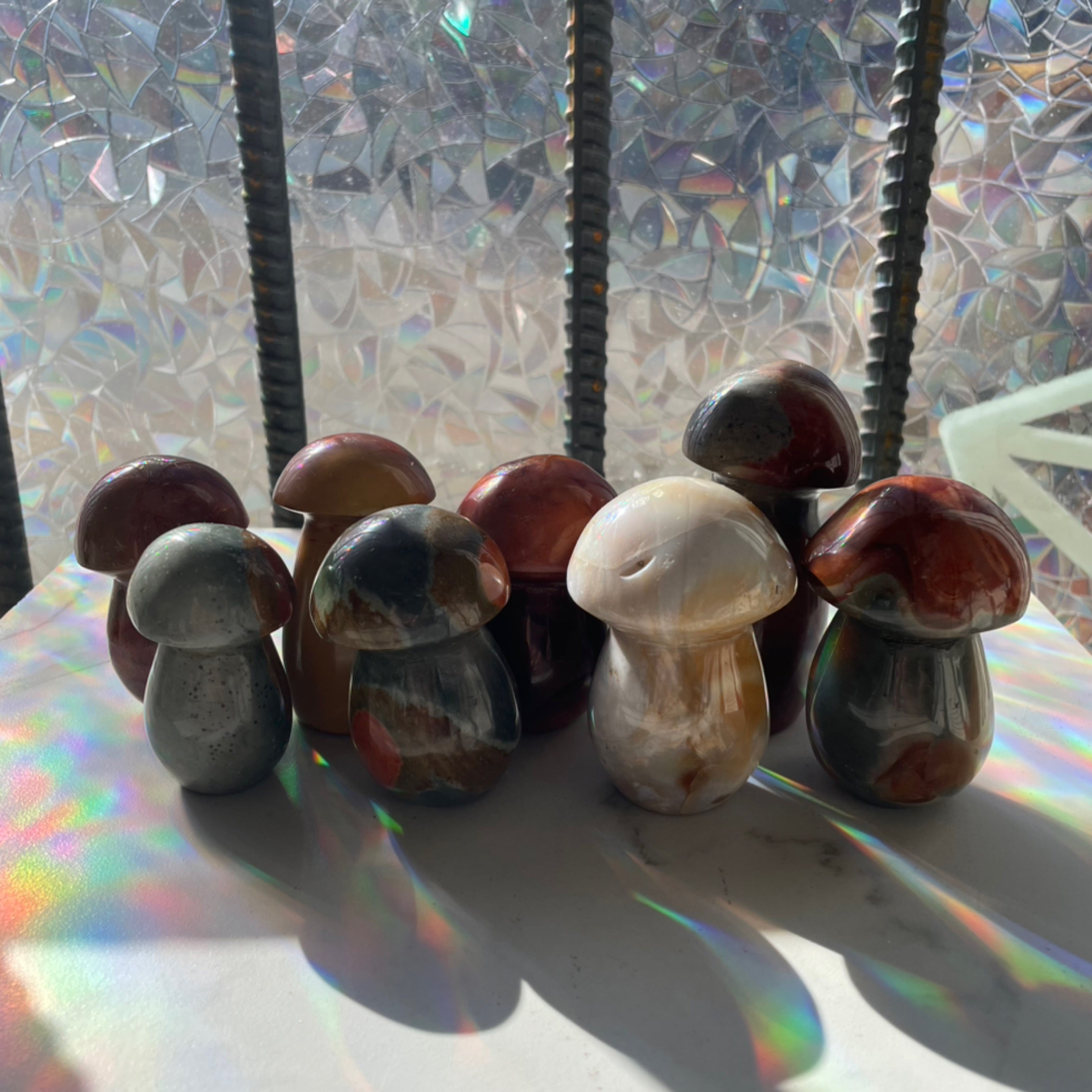 Polychrome Jasper Mushroom