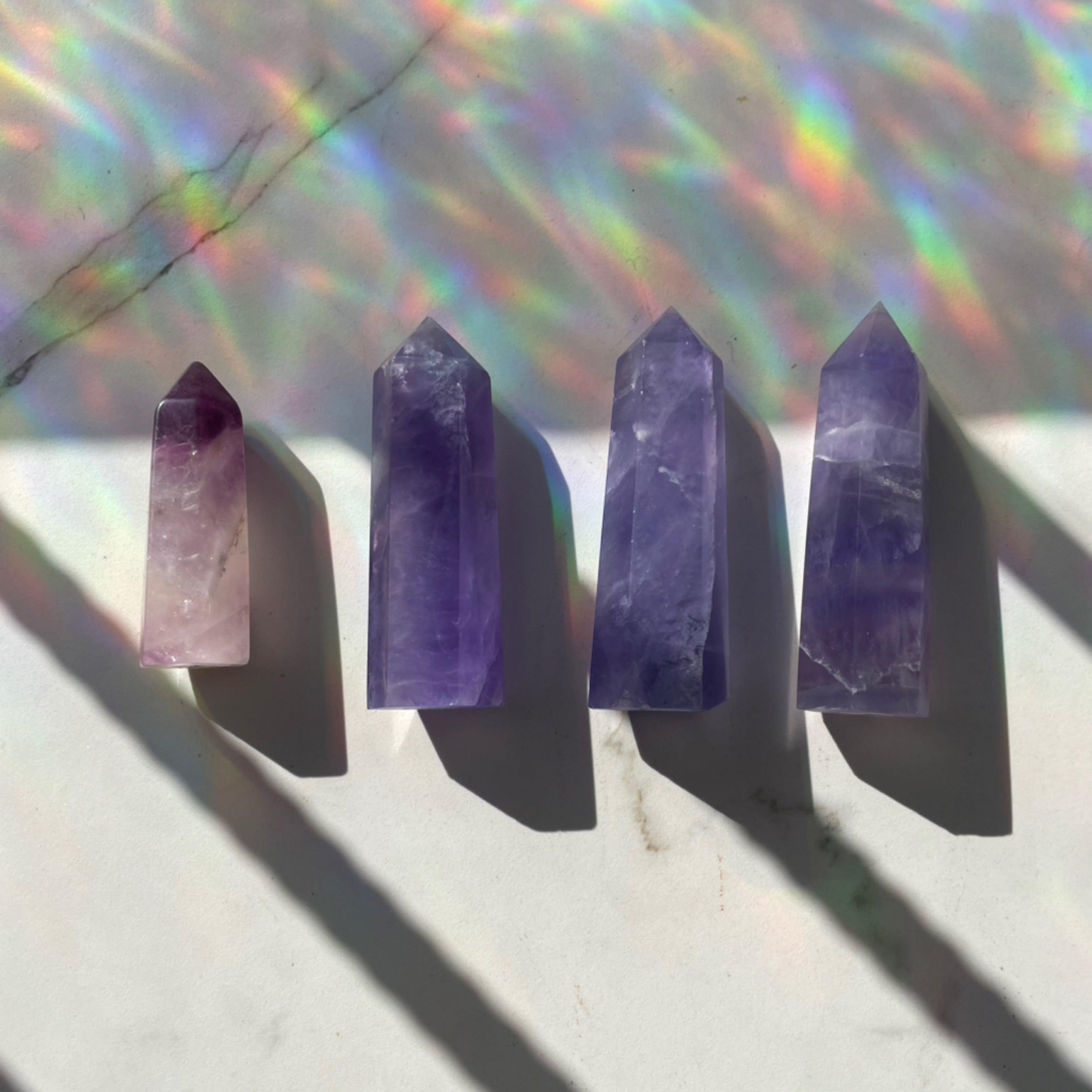 Purple Fluorite Towers