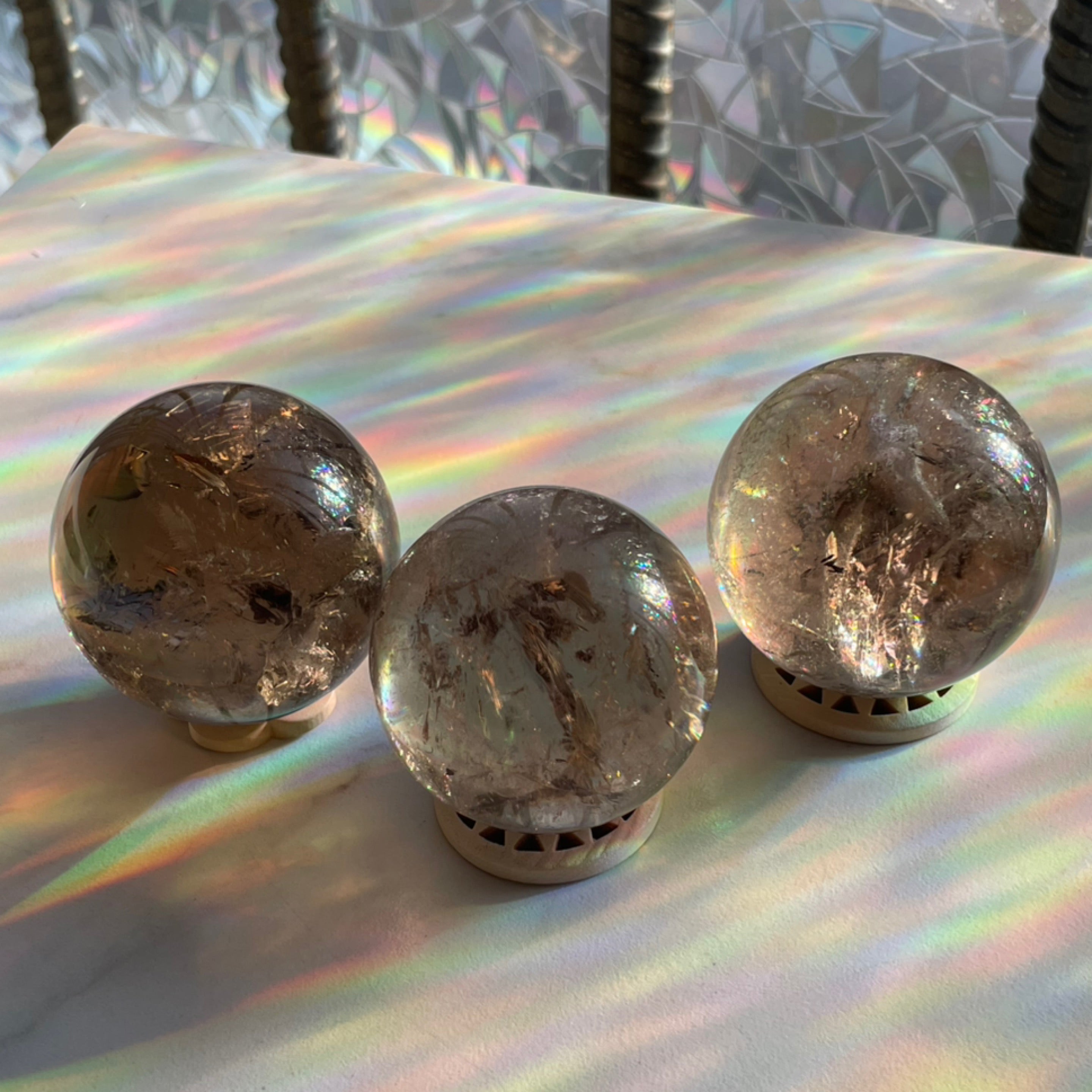 Smokey Quartz Spheres