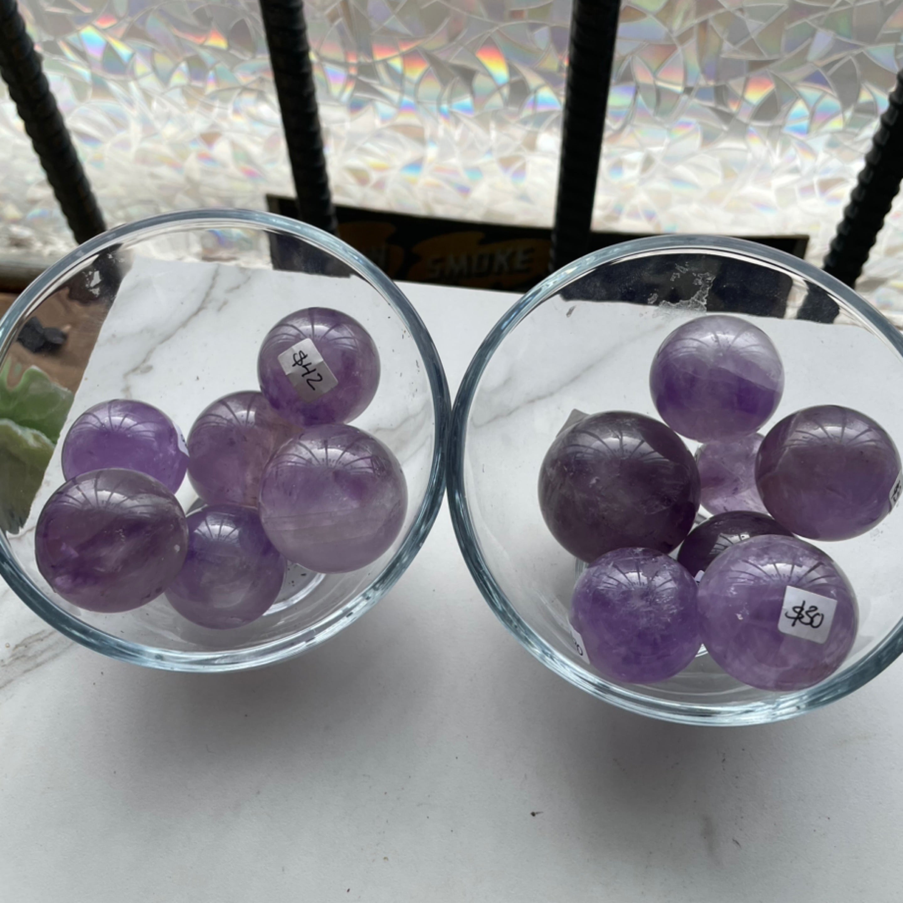 Amethyst Spheres