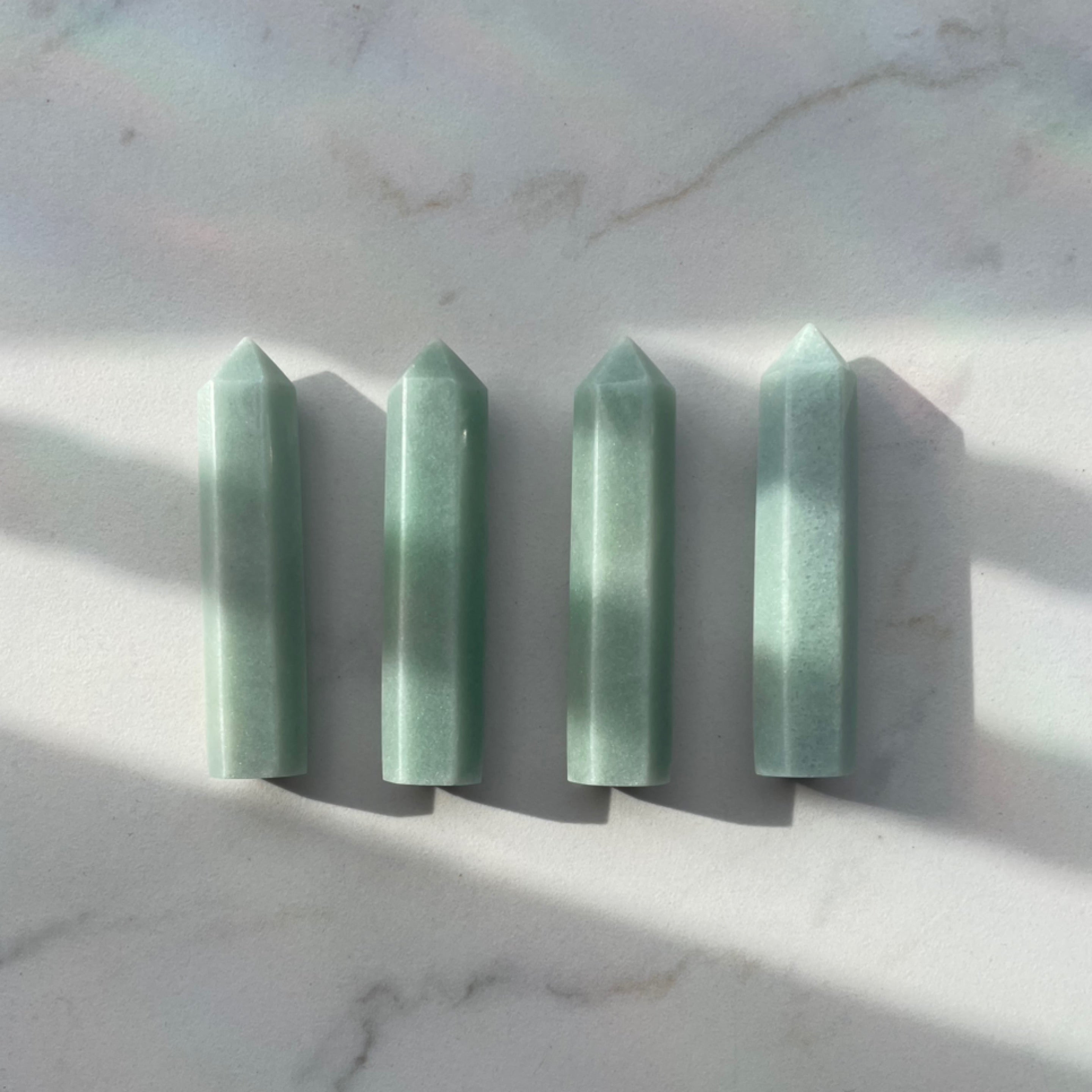 Green Aventurine Mini Towers