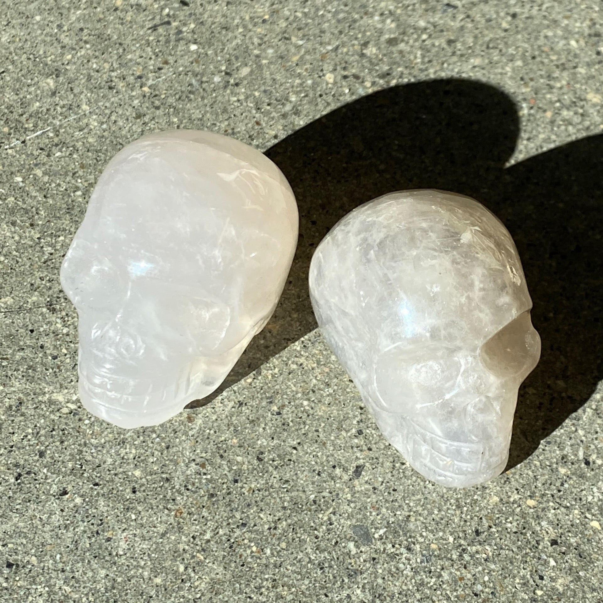 Blue Rose Quartz Skull Small