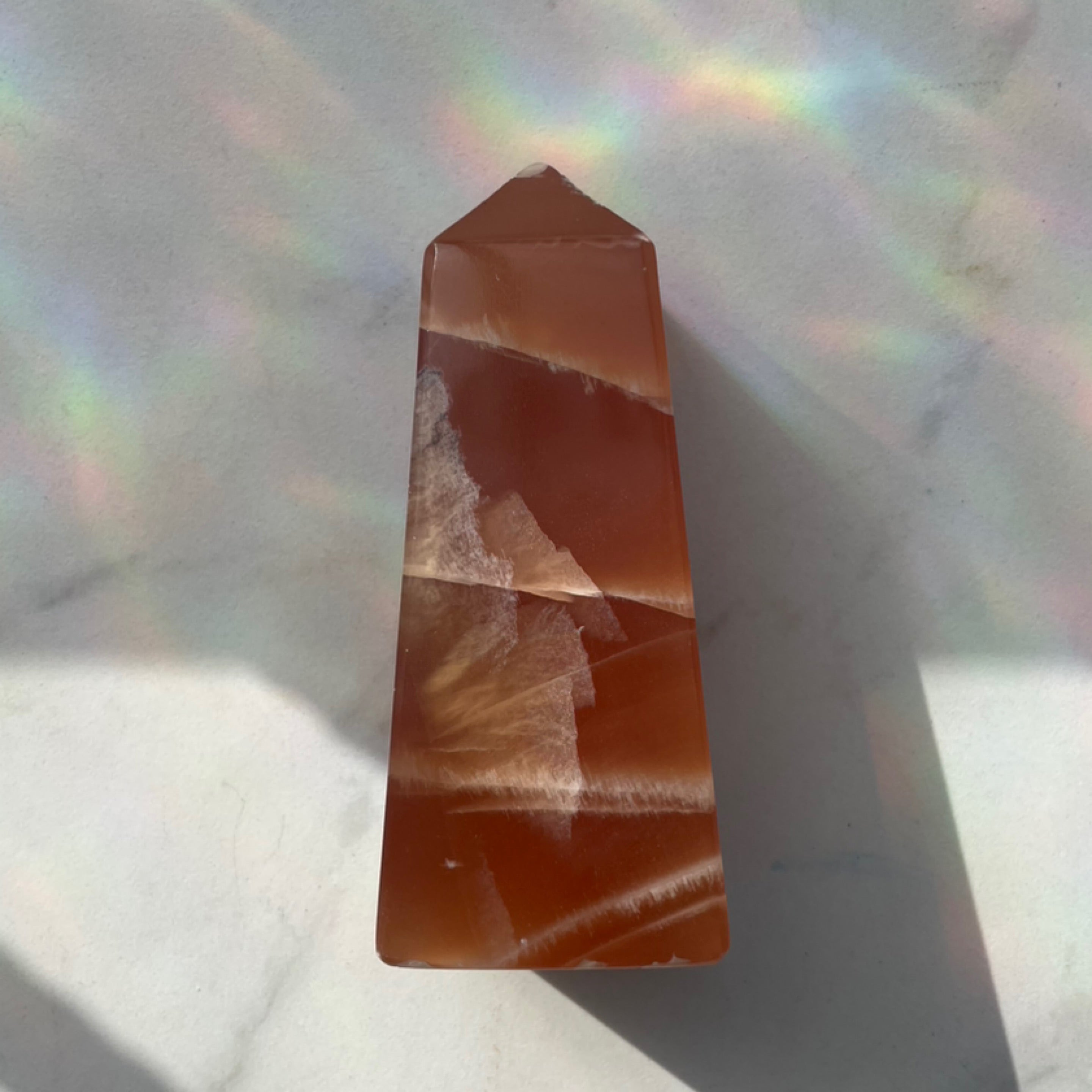 Orange Calcite Tower
