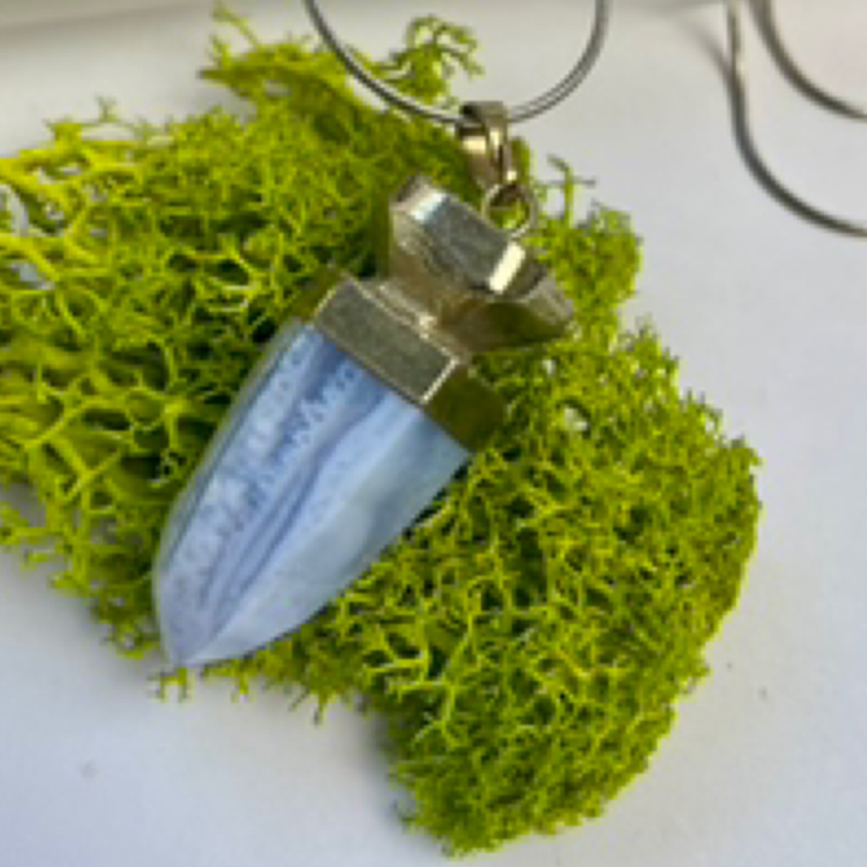 Blue Lace Agate Necklace (2)