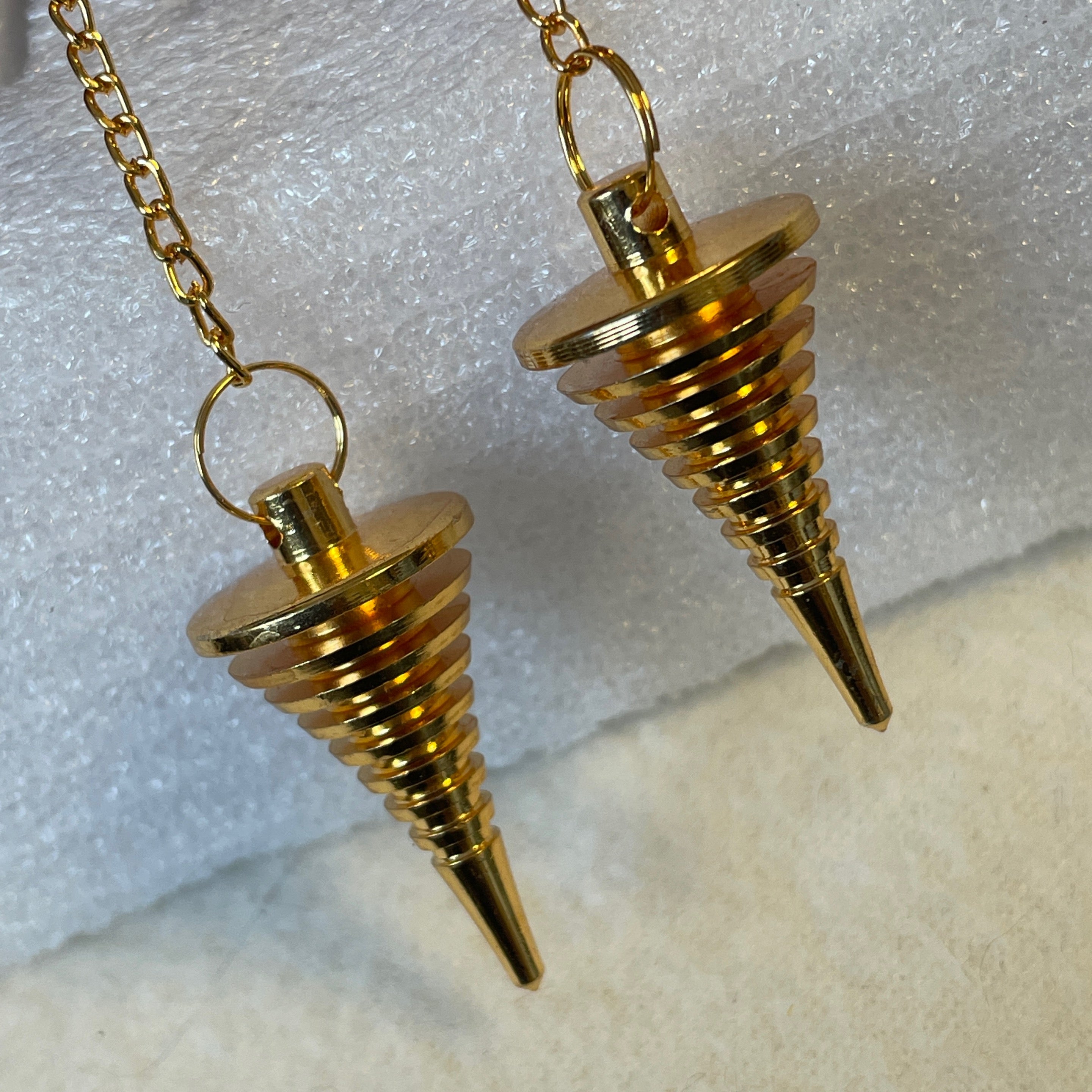 Gold Spiral Pendulum