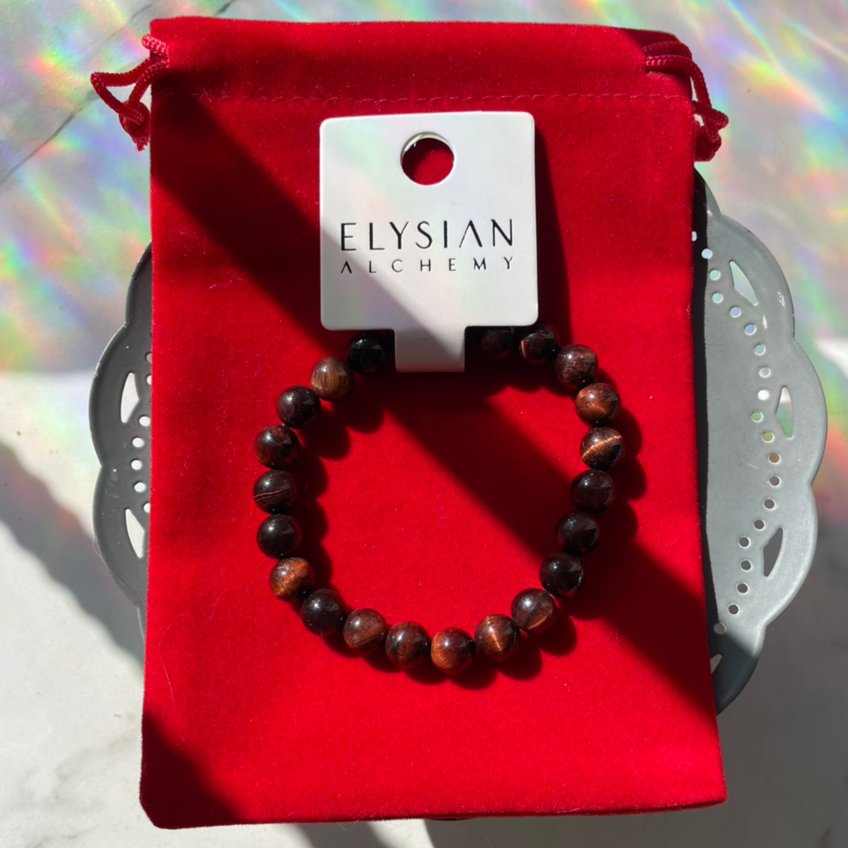 Red Tigers Eye Bracelet 8mm