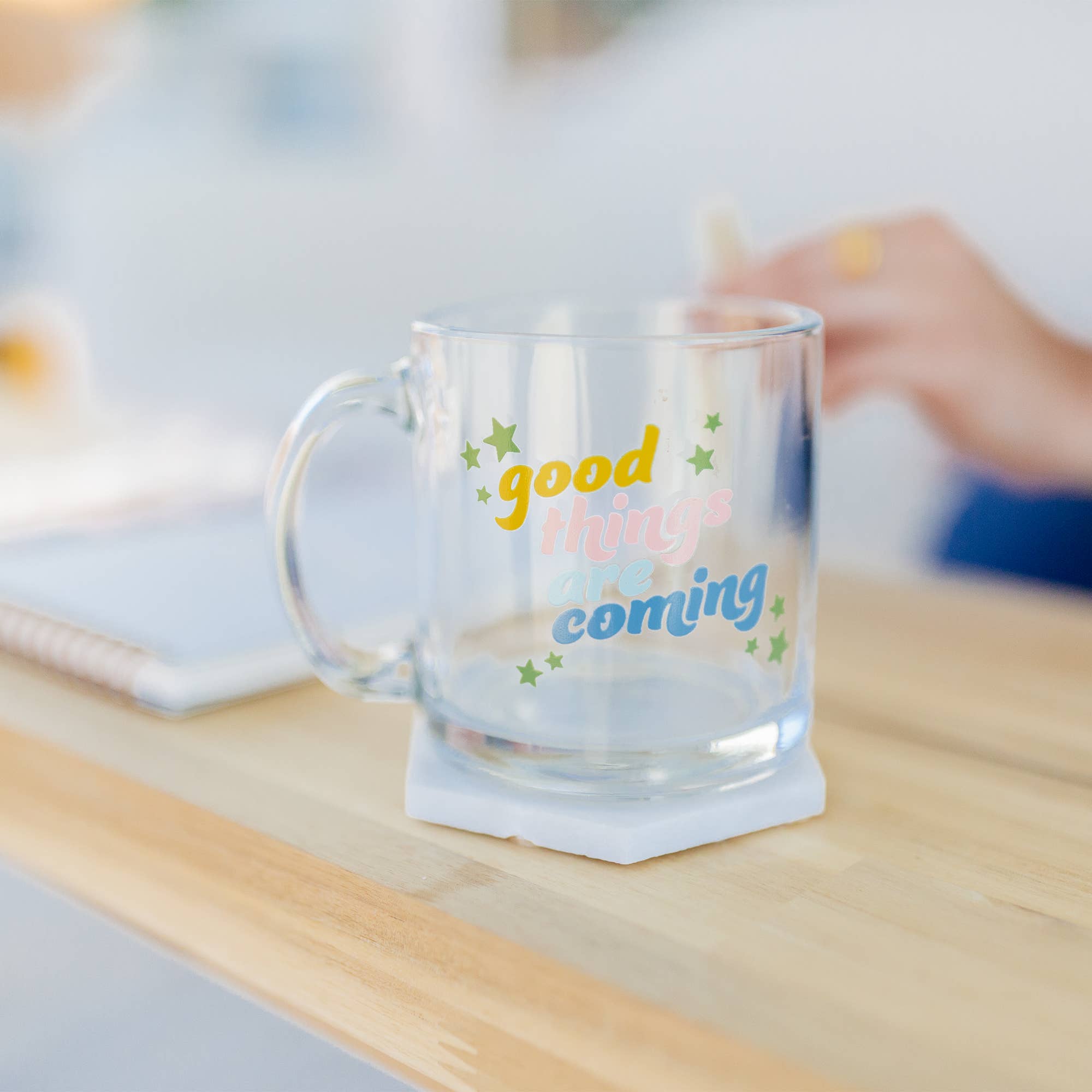 Glass Mug: Exhale The Bullshit