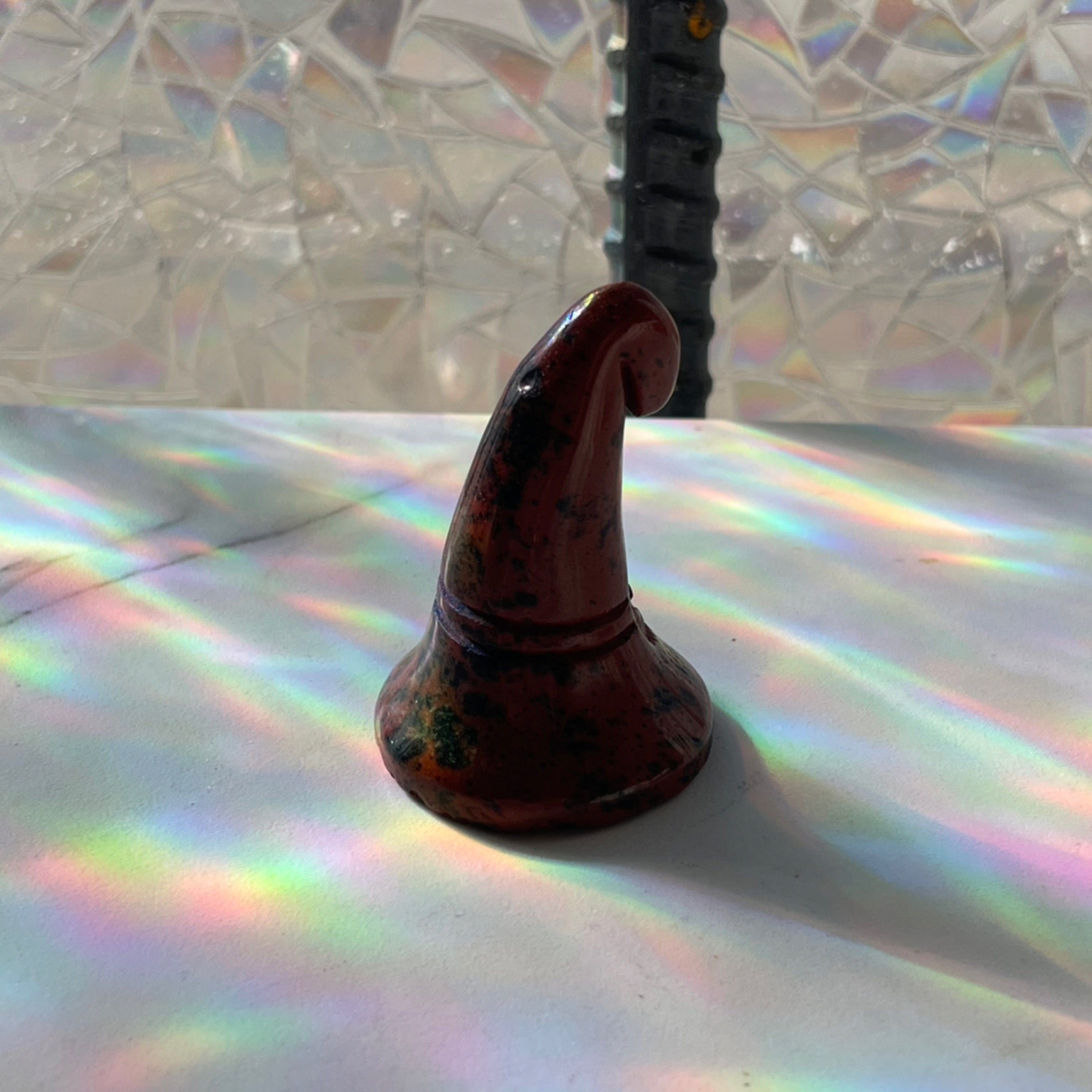 Mahogany Obsidian Witch Hat