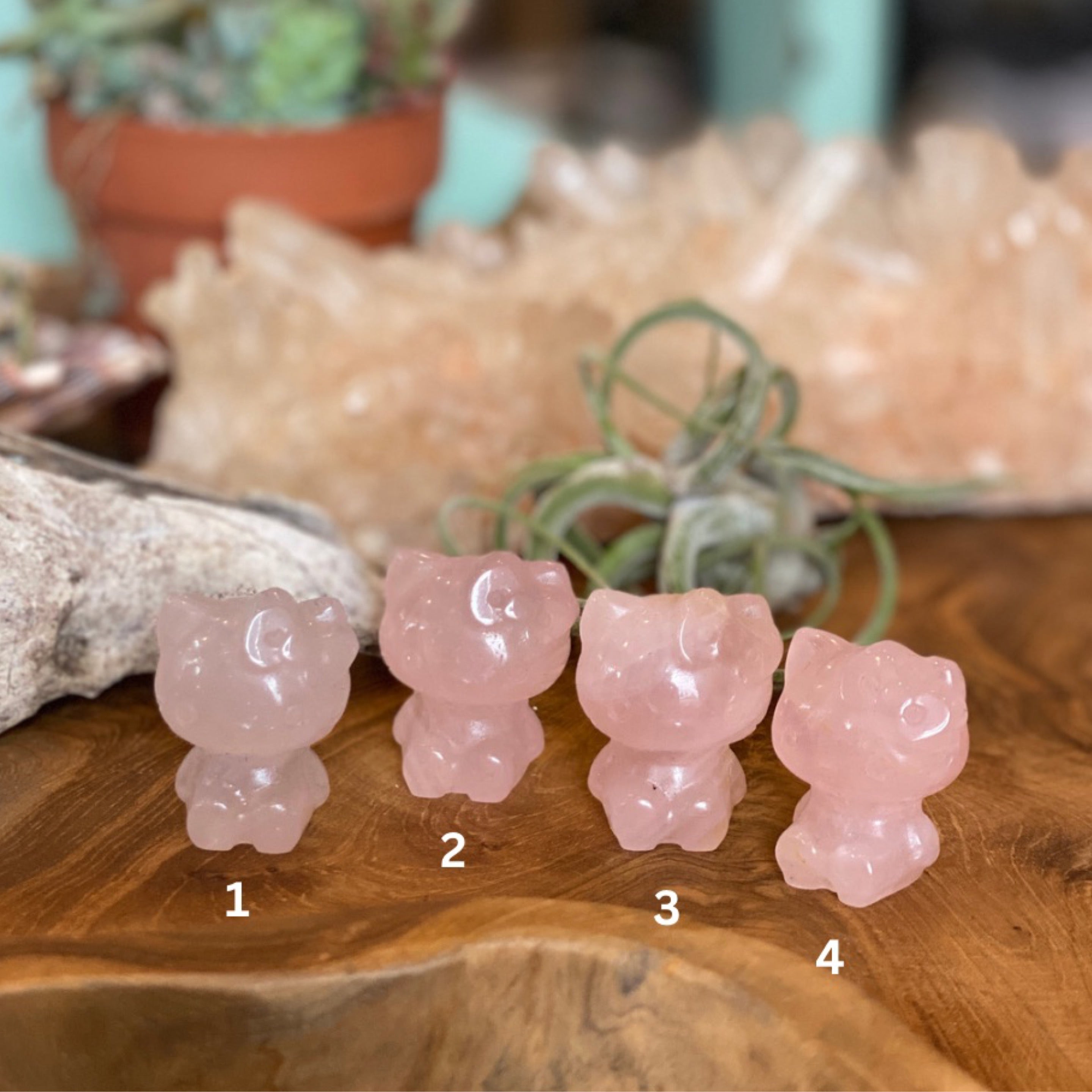 Rose Quartz Hello Kitty Small