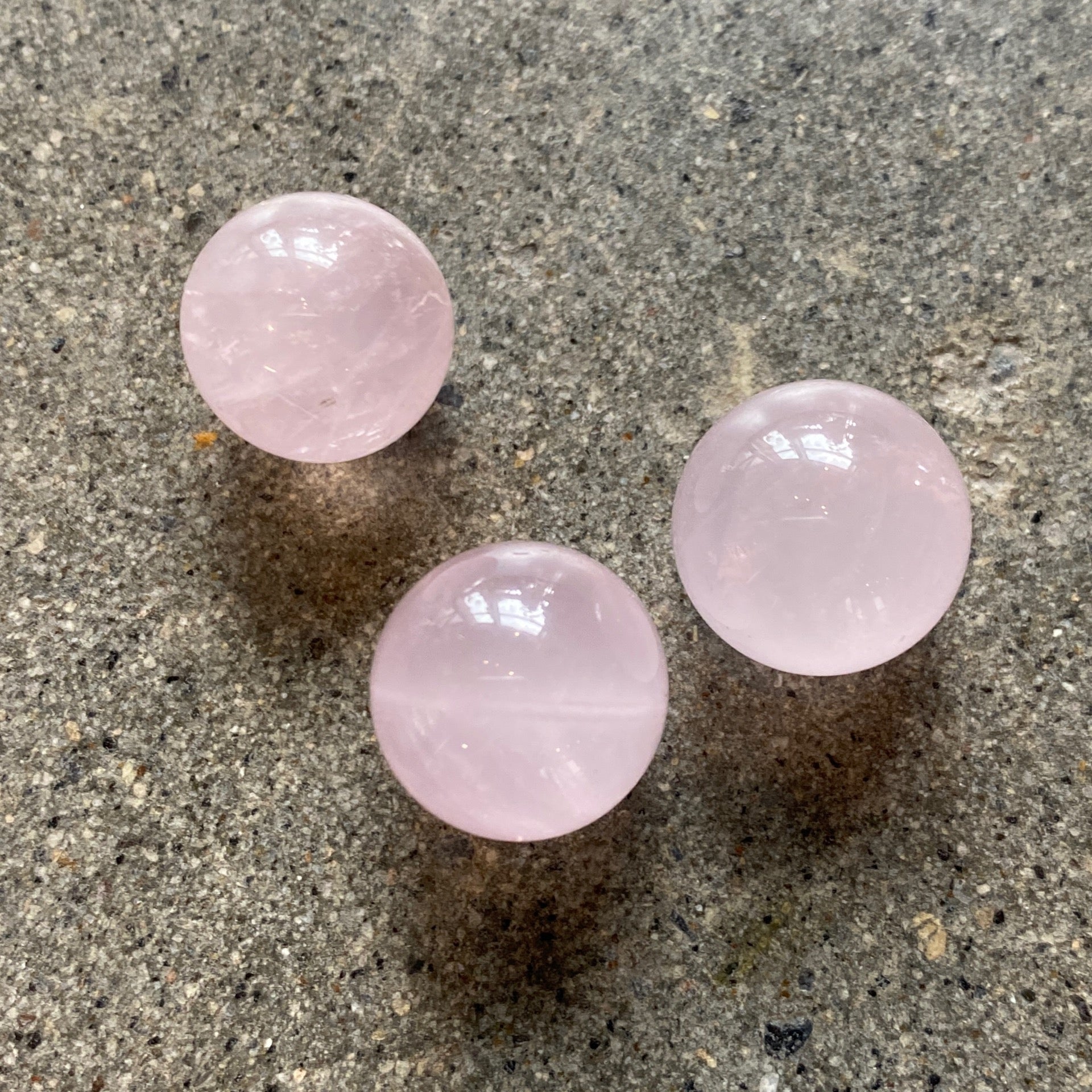 Mini Rose Quartz Spheres